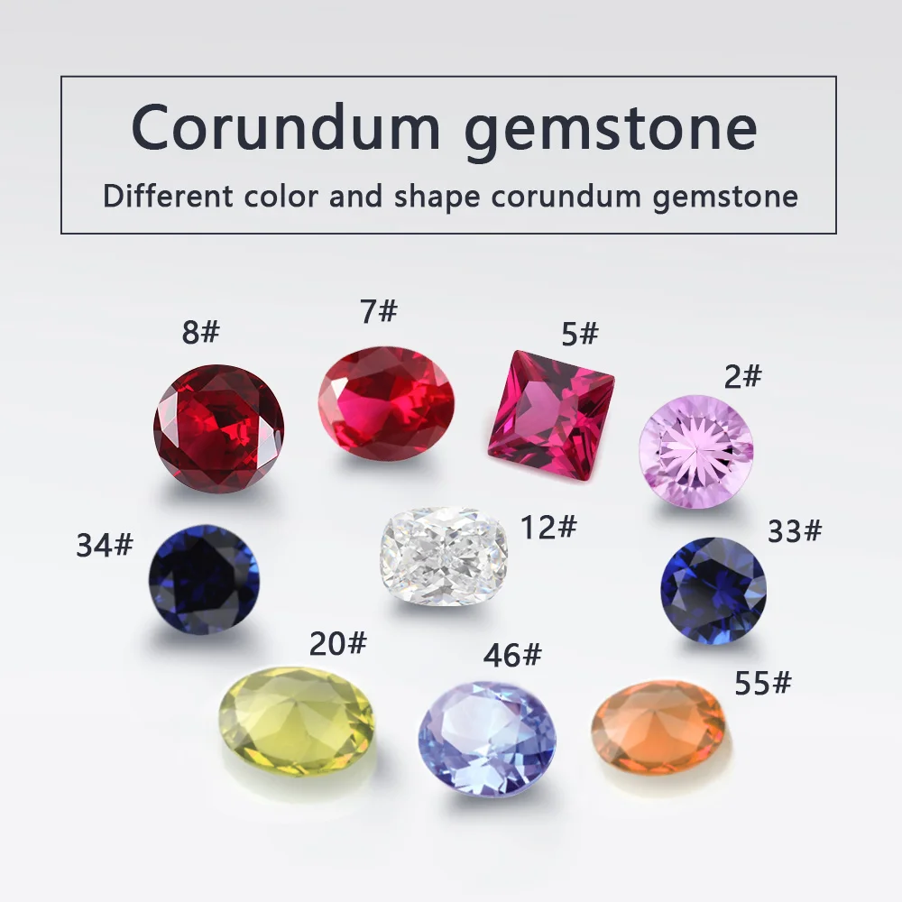Wholesale Price Round Cut Small Size 1-3mm 1 Bag = 1000pcs Aa Grade 8# Ruby Corundum