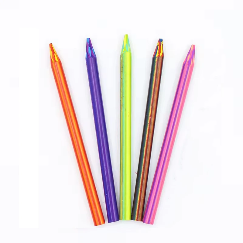 5.6mm Blending gradient automatic mechanical color pencil lead  5 colors Rainbow lead automatic pen replacement refills
