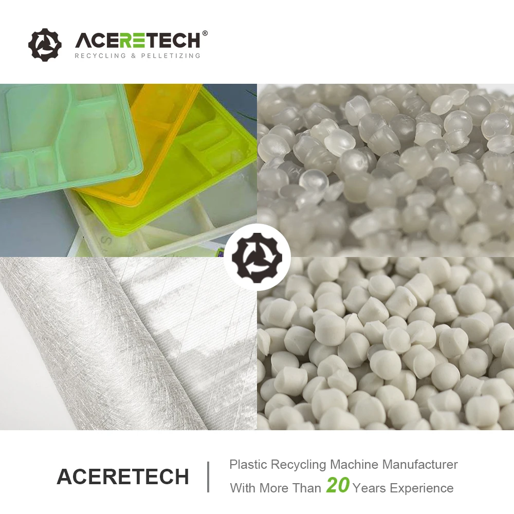 Hot Sale ATE95 PE/EVA Filled With CaCO3 Plastic Recycling Twin Screw Extruder Machine