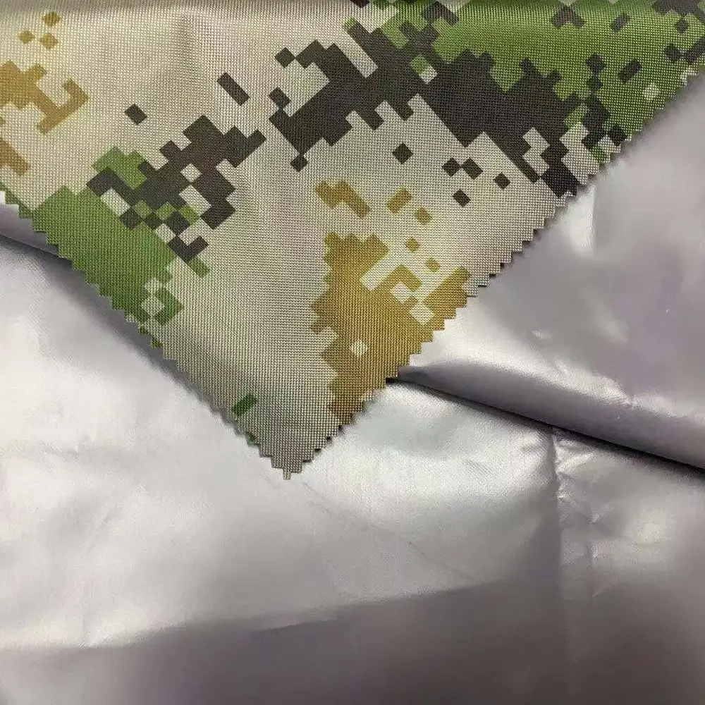 Custom Color Durable 420D Oxford WR and Fire Retardant Transfer Printing PVC Coating 100% Polyester Fabric For Tent/Tarpaulin