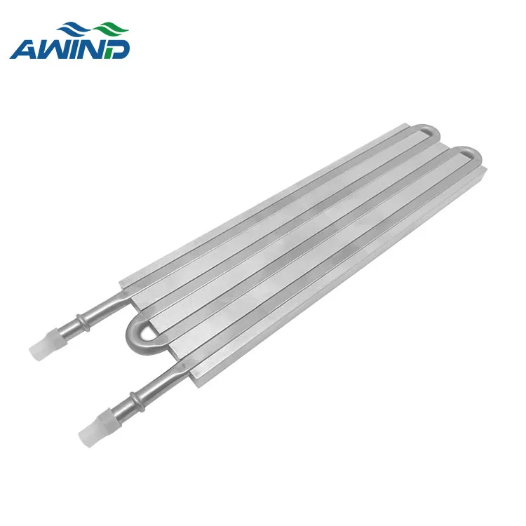 30 cm Epoxy Bonding Heatpipe Aluminum Cold Plate Water Cooled With Copper Tube for Laboratory Equipment Sale