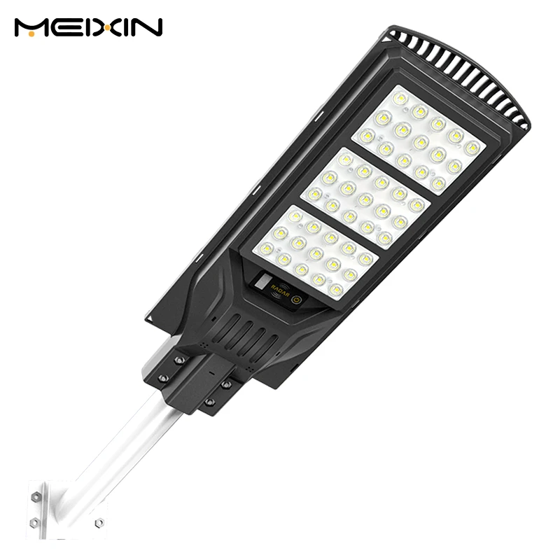 Meixin Hot Selling Waterproof Ip65 100w 200w 300w Outdoor Road Parking Lot Lighting All In One Integrated Solar Street Light