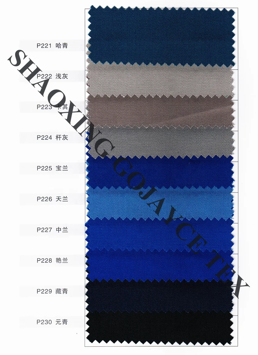 Прямая поставка с завода 65 полиэстер 35 хлопок саржа однотонная окрашенная ткань для одежды спецодежда