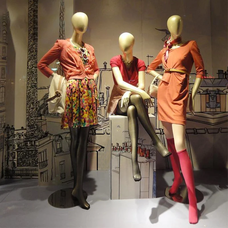 Window Shop Display Clothing Lady Maniquies Stand Manequins Women Headless Full Body Female Mannequin With Arm