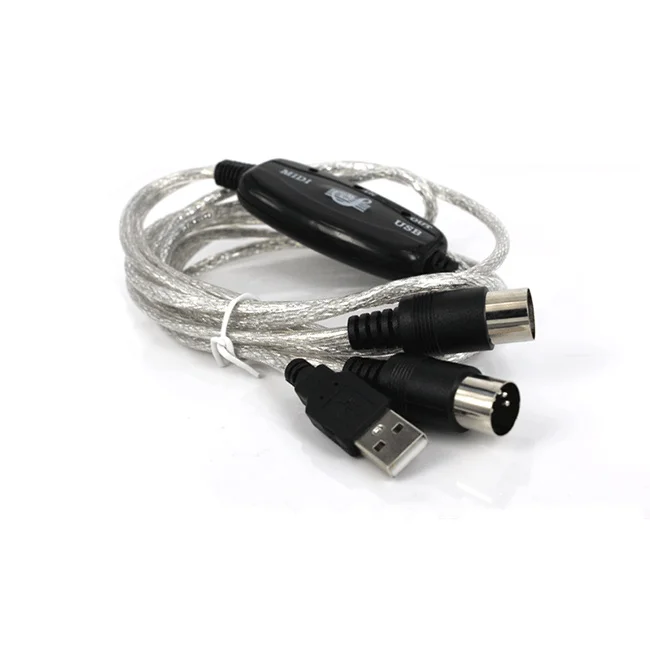 High Quality USB MIDI Cable Converter TO PC Music Keyboard Adapter USB TO Keyboard PC MIDI Interface Adapter Cable
