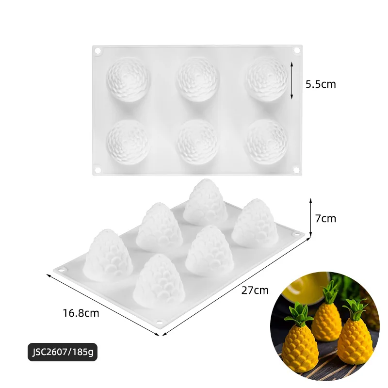French Dessert Diamond Heart Cake Molds Different Designs 3D Silicone White Mousse Cake Mold Fudge Chocolate DIY Baking Molds