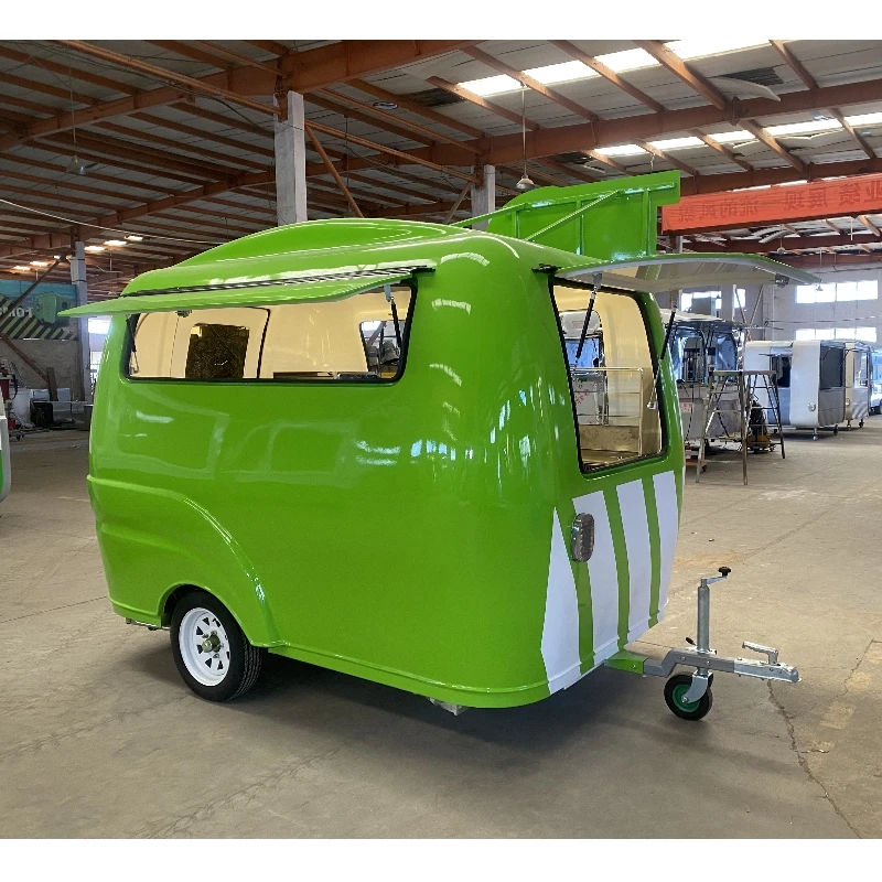 Galvanized Retro Food Truck for Sale Concession Food Trailer Best Designed Mobile Square Food Trailer for Sale in China Chips