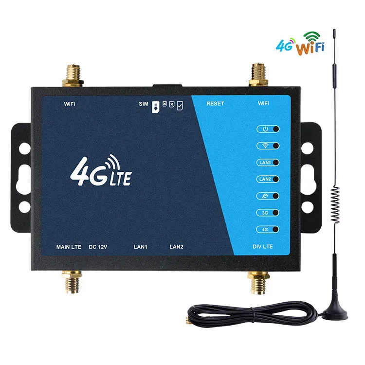 Industrial Unlock Sim SMA Antenna wireless CPE B2 B3 B4 B5 B7 B8 B12 B13 B17 B25 B26 B66 B41 4g modem lte router wifi automotive