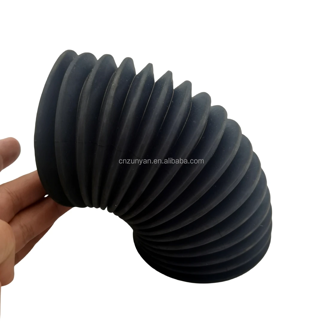 Compression Molded Custom Waterproof Dustproof Flexible Dust Cover Epdm Rubber Bellow