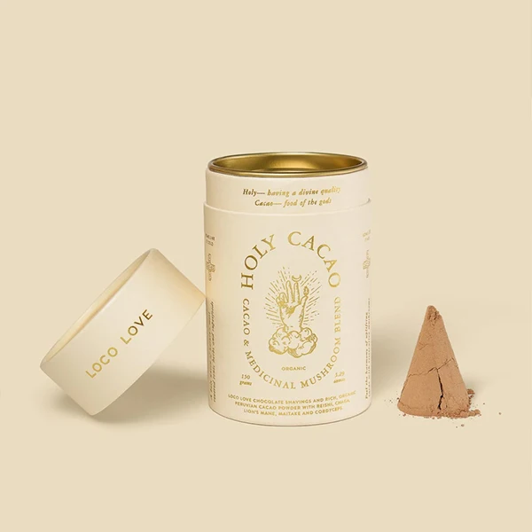 Tea powder packaging paper tube package box green tea powder storage boxes cylinder paper tube dried tea powder