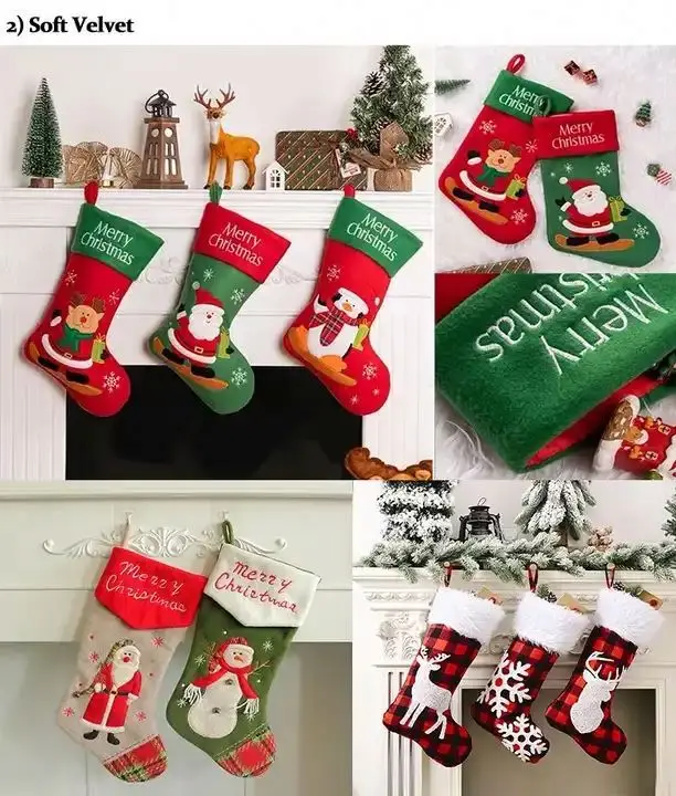 Christmas Decoration Knitted Stockings Letters Socks Knitted Cheap Promotional Party Red personalized christmas stockings