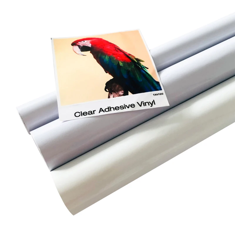 Self Adhesive Vinyl 140g 160g Printable Vinyl Roll White Sticker Wrap for for Advertising on Bus or Window