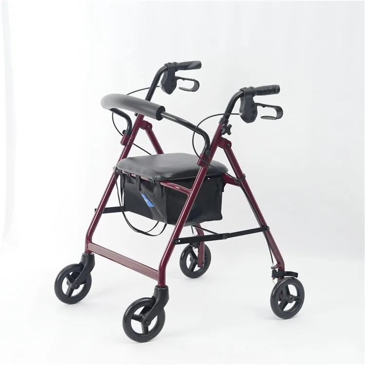 
Wholesale folding lightweight european style rollator shopping cart for old people 
