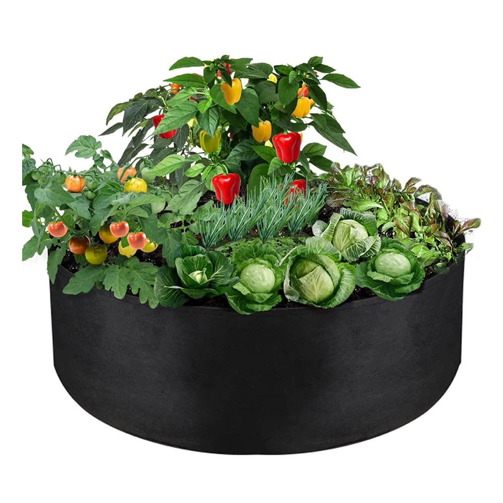 High-capacity garden fabric romaine lettuce grow bag felt vegetable growing bed with customized size logo color