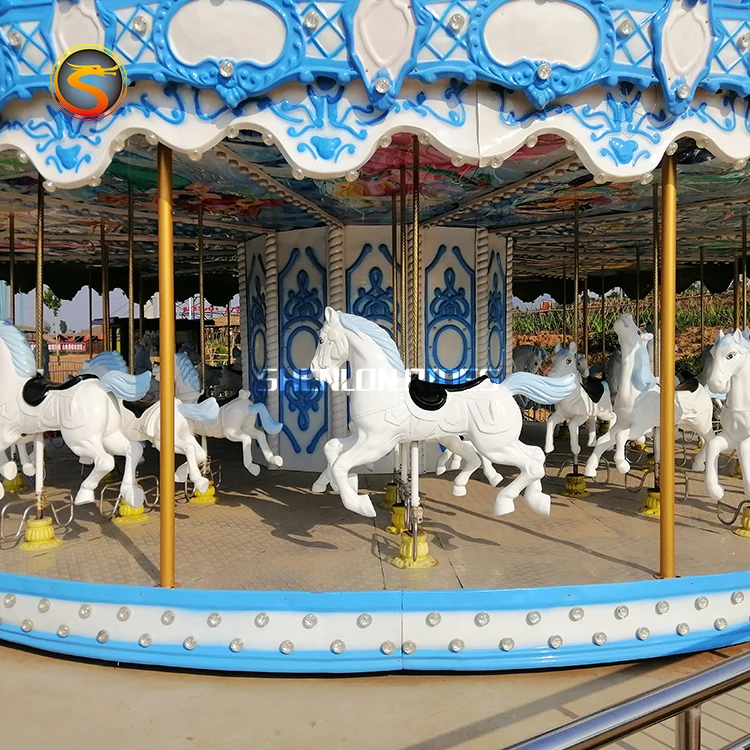 European Amusement Park Luxury Electric Outdoor Kids Ride Used Carousel Horse Ride For Sale