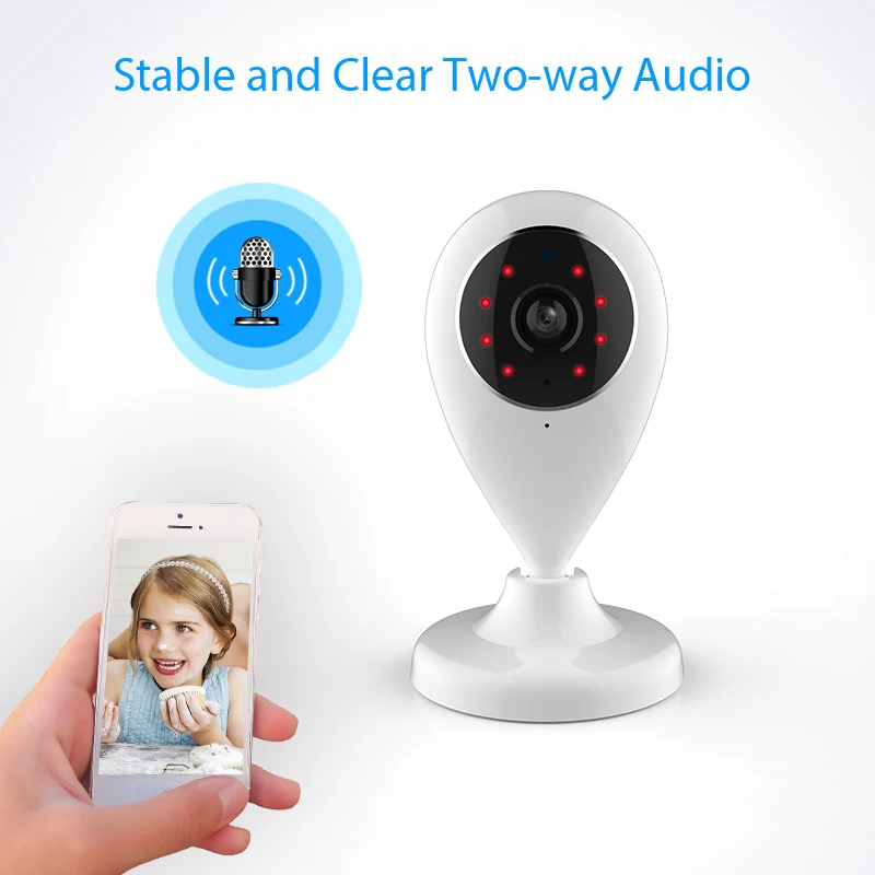  Умная домашняя камера безопасности для помещений 720P hd mini wifi tuya ip Сетевая совместимая с alexa