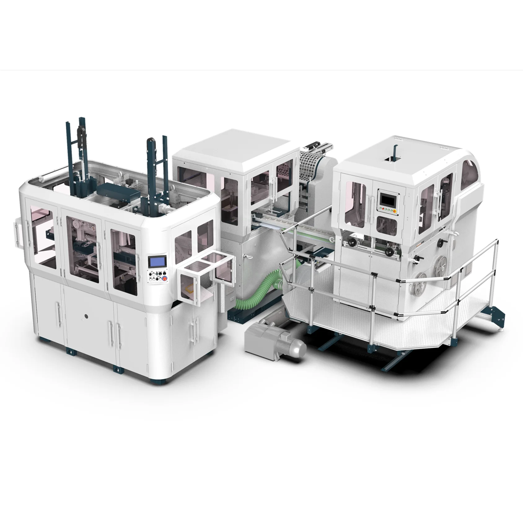 HM-ZD350D Automatic Rigid Box Machine With Double Wrapper for High Quality Gift Cosmetic Tea Box