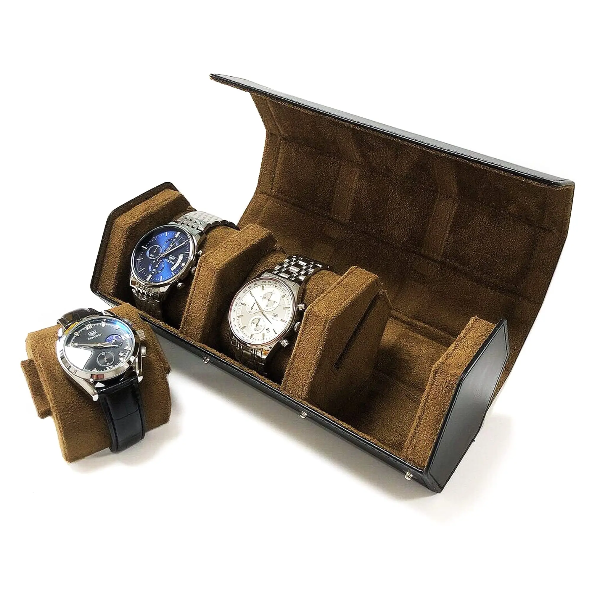Single Watch Travel Case -Premium Leather Watch Case With Perfect Texture