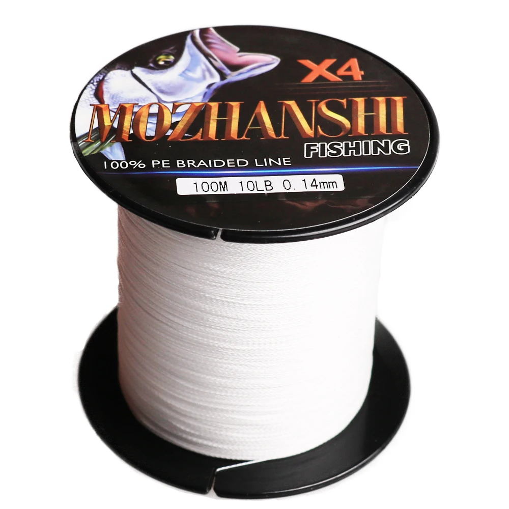  Плетеная многонитевая рыболовная леска MOZHANSHI из ПЭ 4 нити 100-2000 м 6-100%