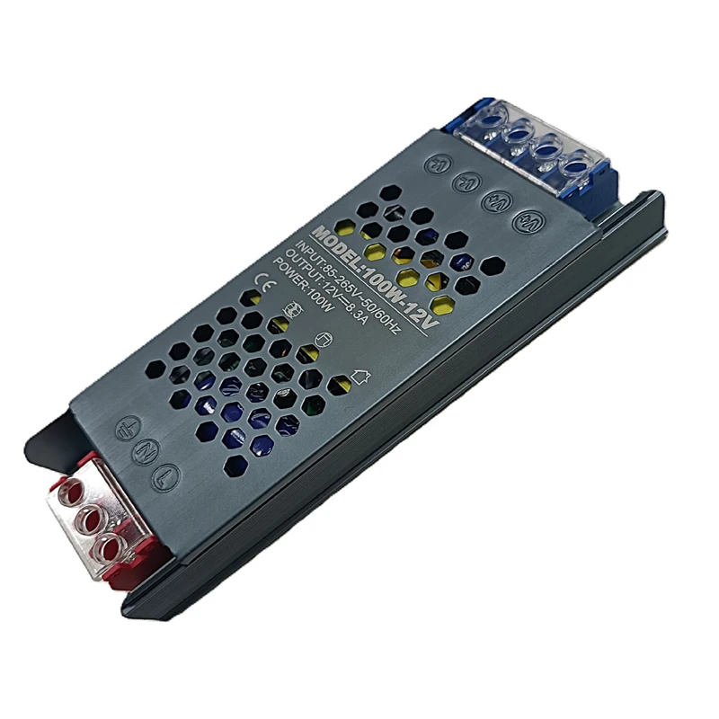 Constant Voltage 18w 24w 30w 100w 200w 300w 100-240v Ac 12v 24v Dc Ip20 Output Thin Constant Voltage Led Driver