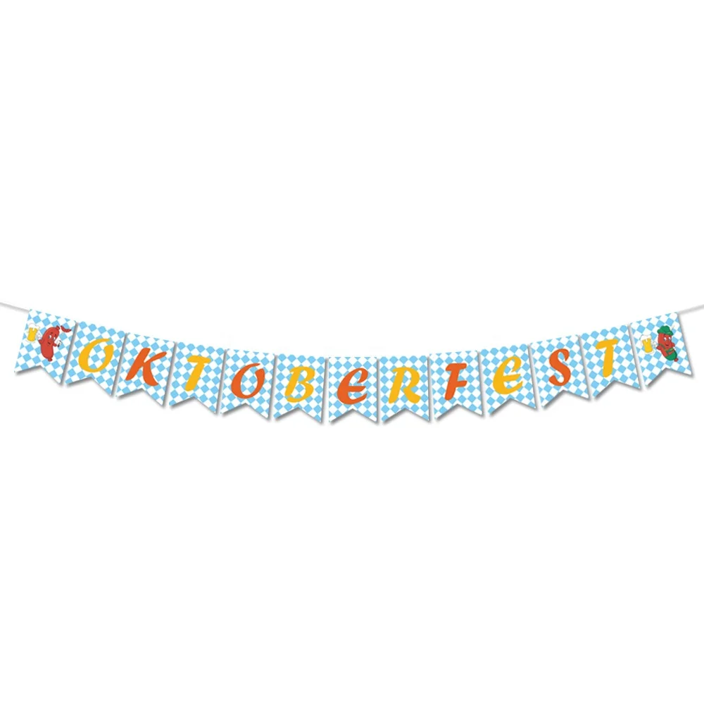 Ktoberfest Garland Bavarian German Party Bunting Banner  Photo Booth Props for German Beer Festival Party Background  Decoration