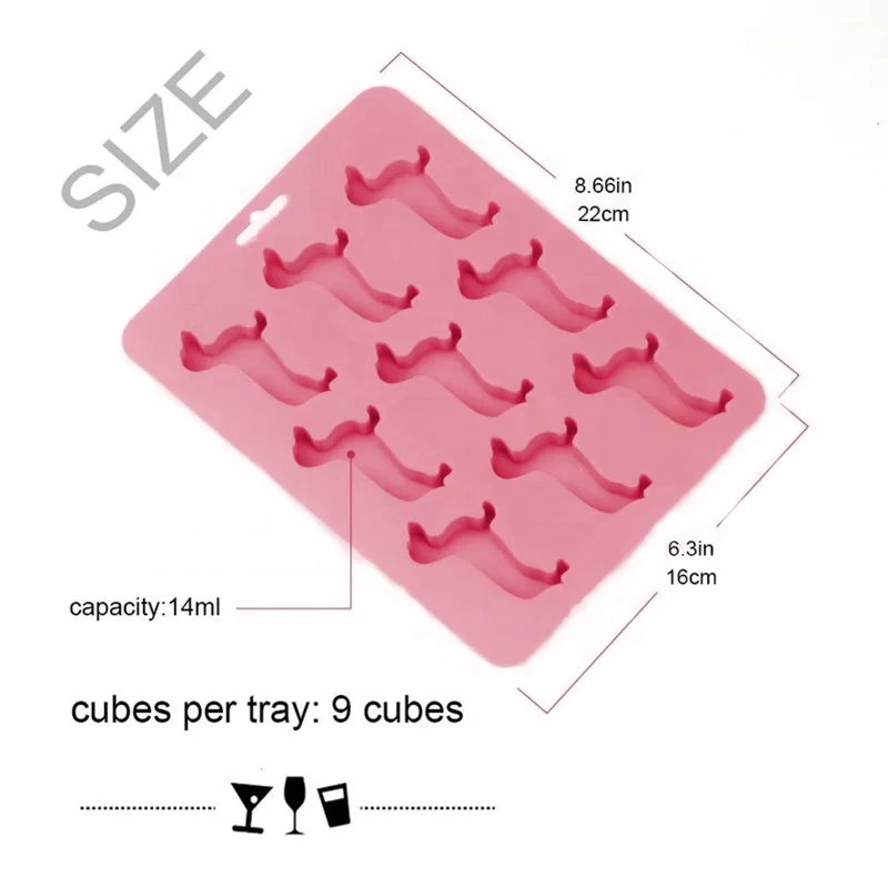 Новый цвет такса собака формы Силиконовые Ice Cube лоток гибкий лед шоколад конфеты плесень