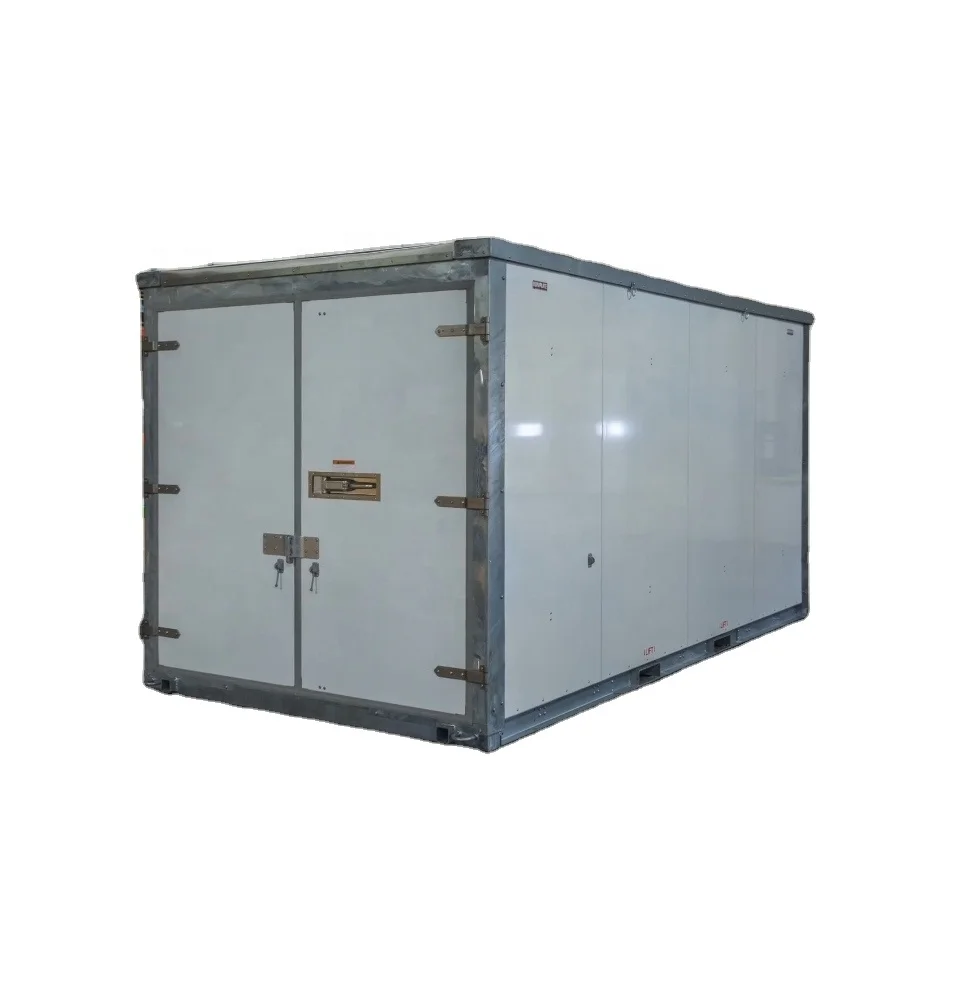 steel material prefab container storage self storage assemble foldable mobile container stackable  insulated portable storage