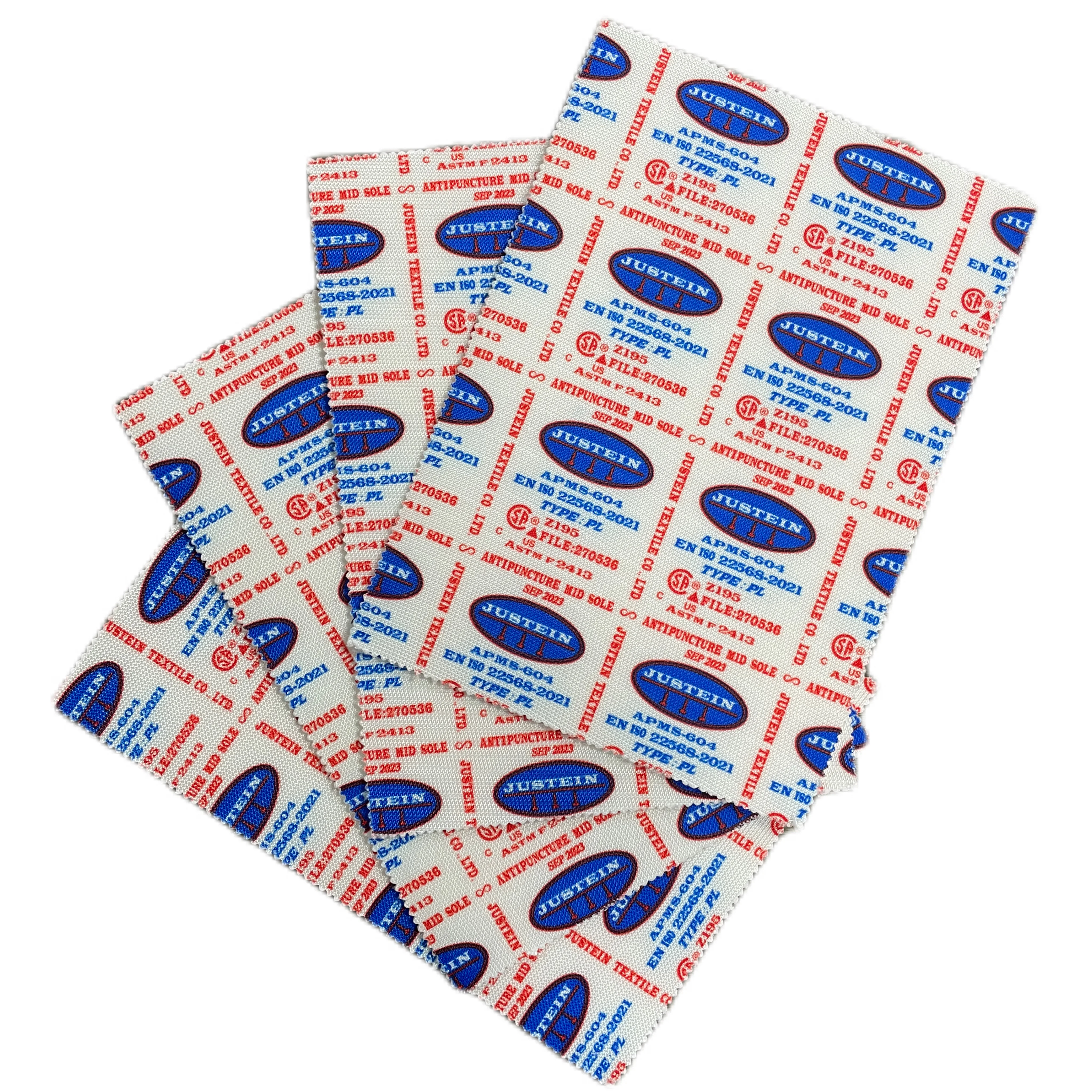 Anti puncture resistant insole fabric in accordance with Z195, ASTM F2413, EN 22568-4:2021 PL