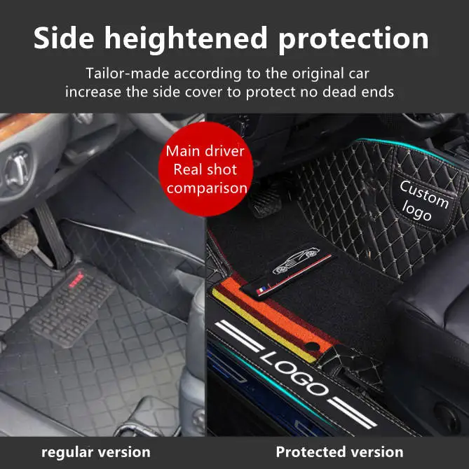 Car Floor Mats All Weather Anti-Slip Waterproof Floor Liners Car Mat Interior Accessories 4 Pieces Floor Wholesale Custom Car Ma