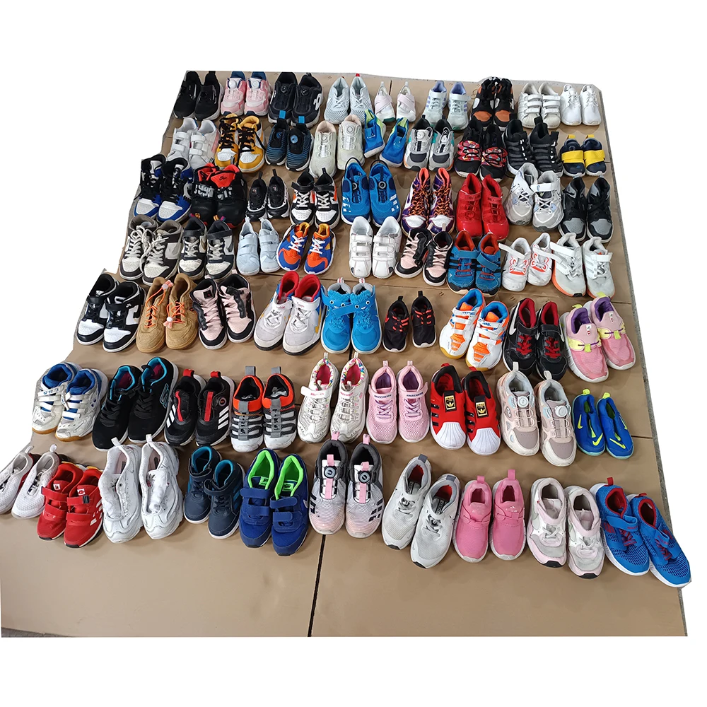 Unisex Second-Hand Sports Shoes for Children Kids Wholesale Height Increasing Casual International Brand Shoes