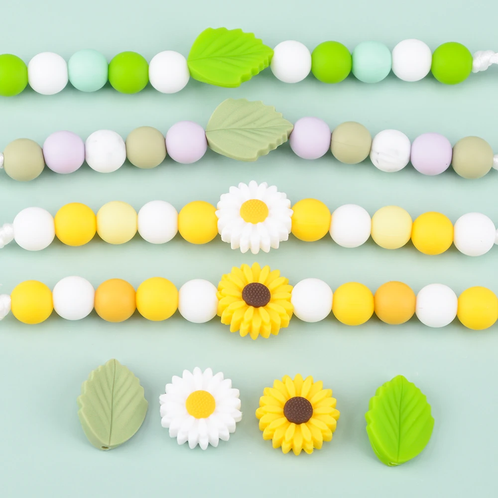 Mixed Food Grade Silicone Bead For Mom Nursing Necklace Jewelry Making Wholesale Chew Baby Teething Beads