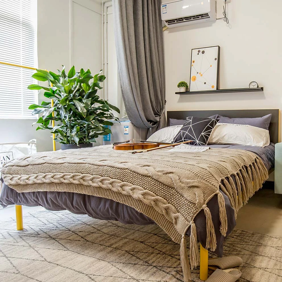 Modern Japanese Style Bedroom High Quality Sleep 5 cm Coconut Palm Queen Size Mattress