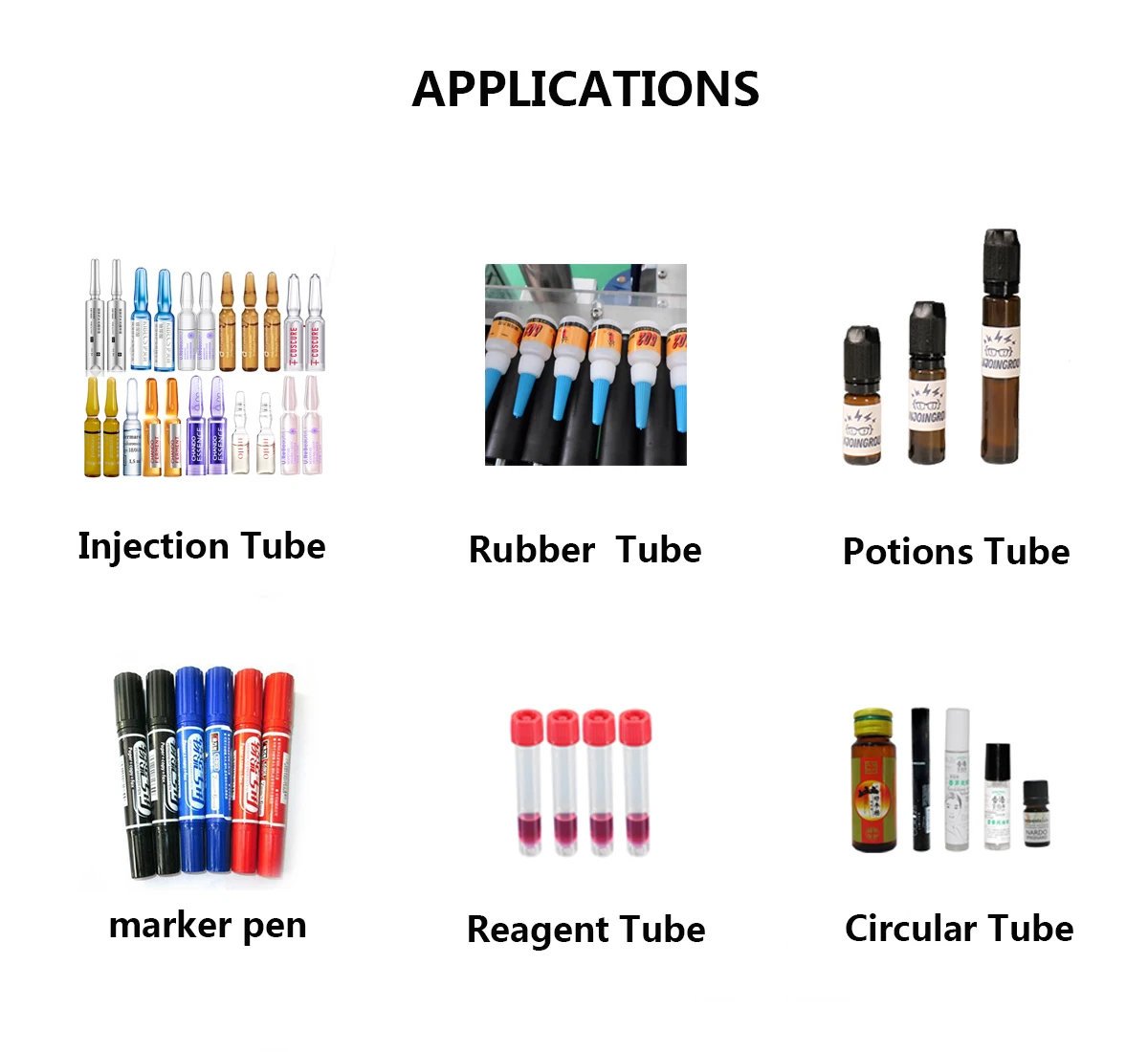 Pipe Tube Glucose Reagent Tube Horizontal  Labeling machine