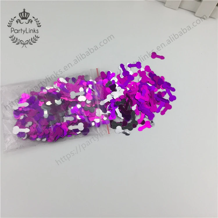 1 bag /lot bachelorette party Colorful Hen party penis confetti Night Willy Pecker Bridal shower Decoration party supplies