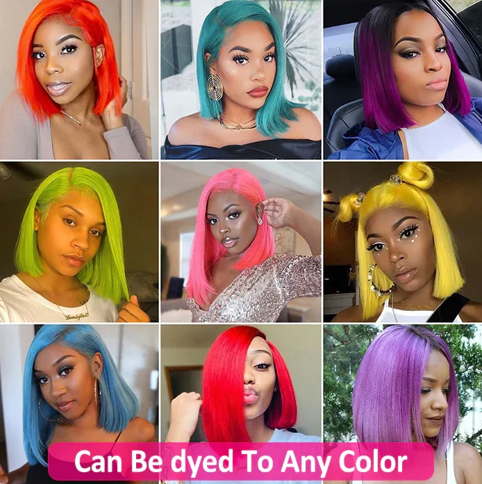 13*4 Lace Front Short Pixie Cut Wig For White Women Perruque 13x4 HD Lace Frontal 613 Honey Blonde Human Hair Wig