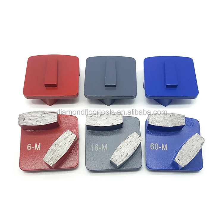Wholesale price 2 segments redi lock diamond abrasive tools concrete diamond grinding block for polishing
