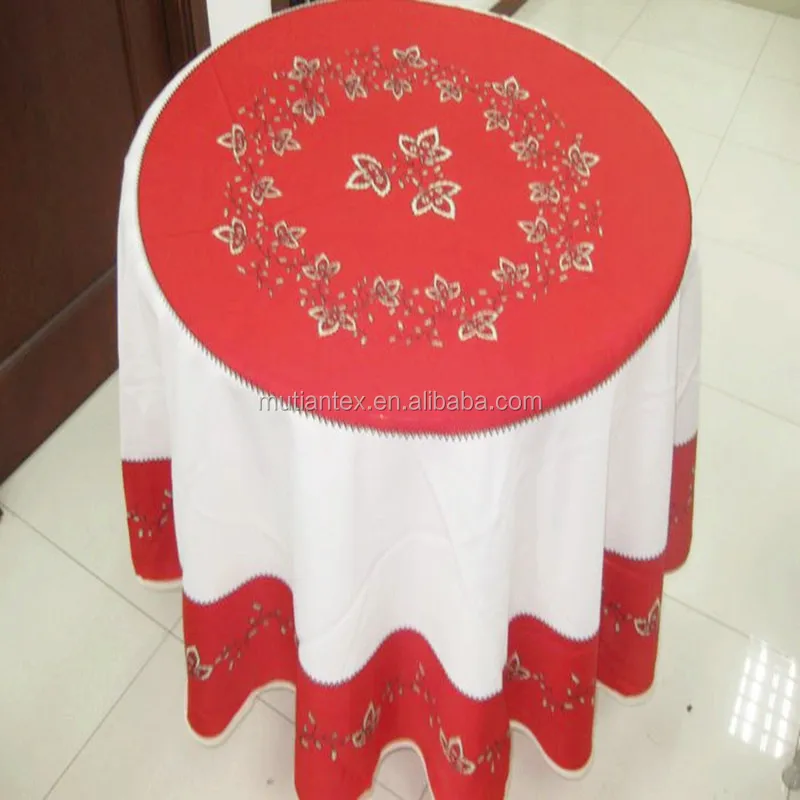 Custom Printed 100%Polyester Water Proof Oil Proof Round Table Cloth