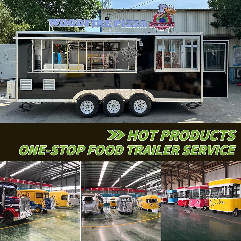 2024 US Standard Mobile Bar Trailers Multi-function Food Boutique Cinema Wedding Flower Cart Mobile Stage Trailer