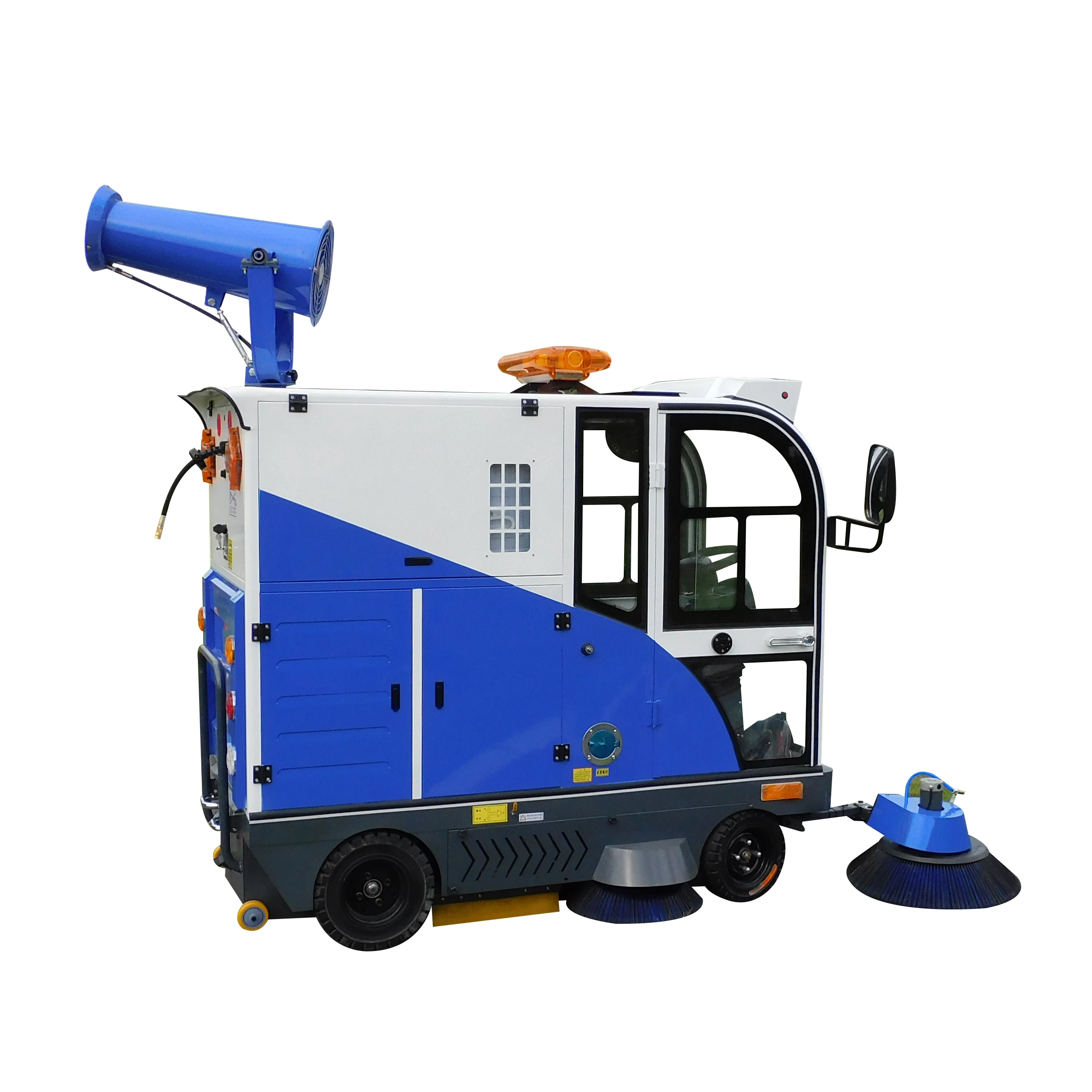 Industrial Floor Sweeper Street Road Cleaner Driving On Cleaning Machine Floor Sweeper