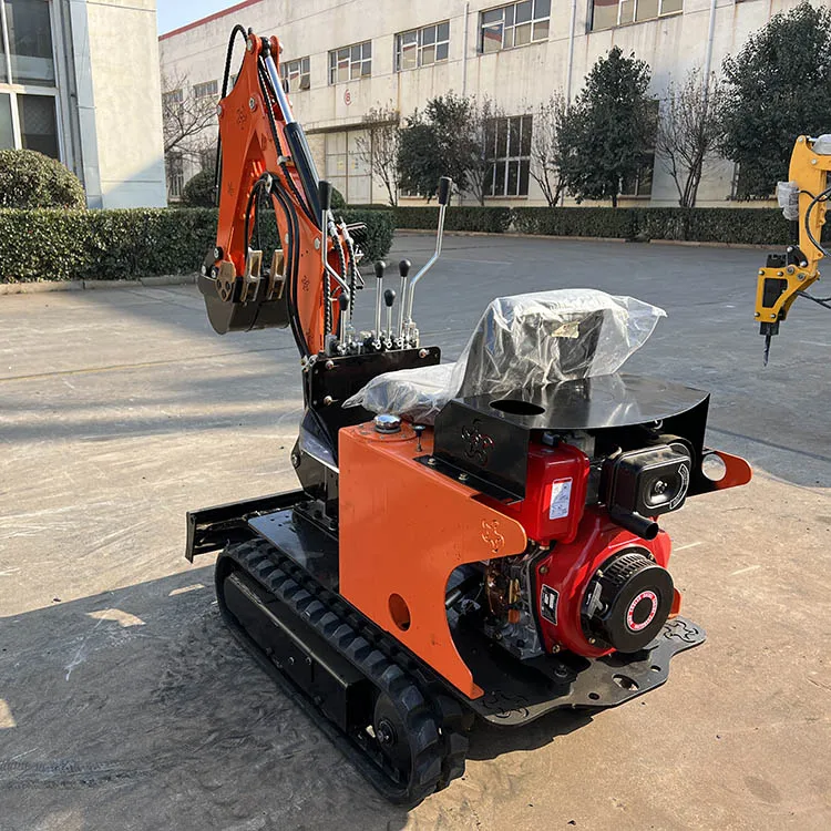 Long Arm 360 Tilting Rotator Excavator Mini Caterpillar Mini Excavator 0.8 Tonne Excavator New Machine With Mechanical Thumb