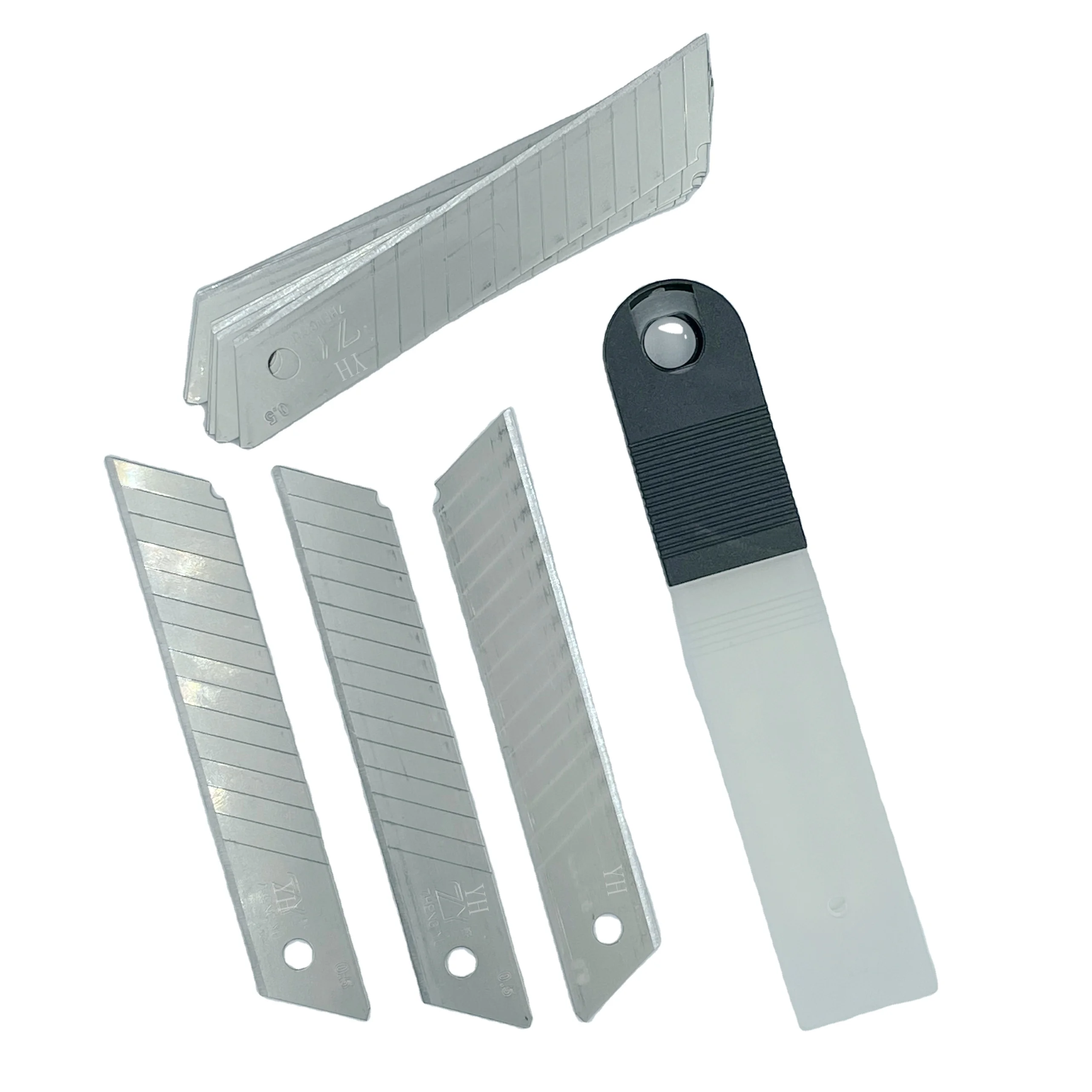 yongheng low MOQ 18mm wide blade knife cutter SK4 material economy plastic utility knife cutter blade