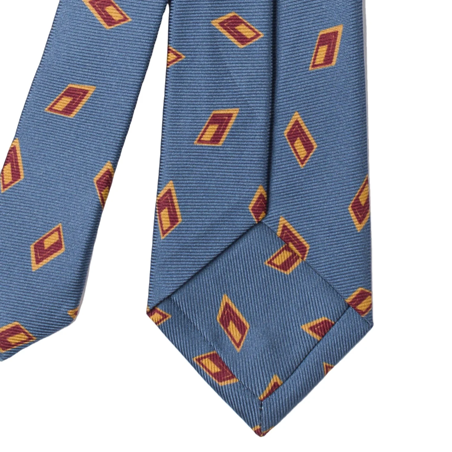 
Sartorial Tie with light blue rectangles patterns 4 pcs pack  (1600237315755)