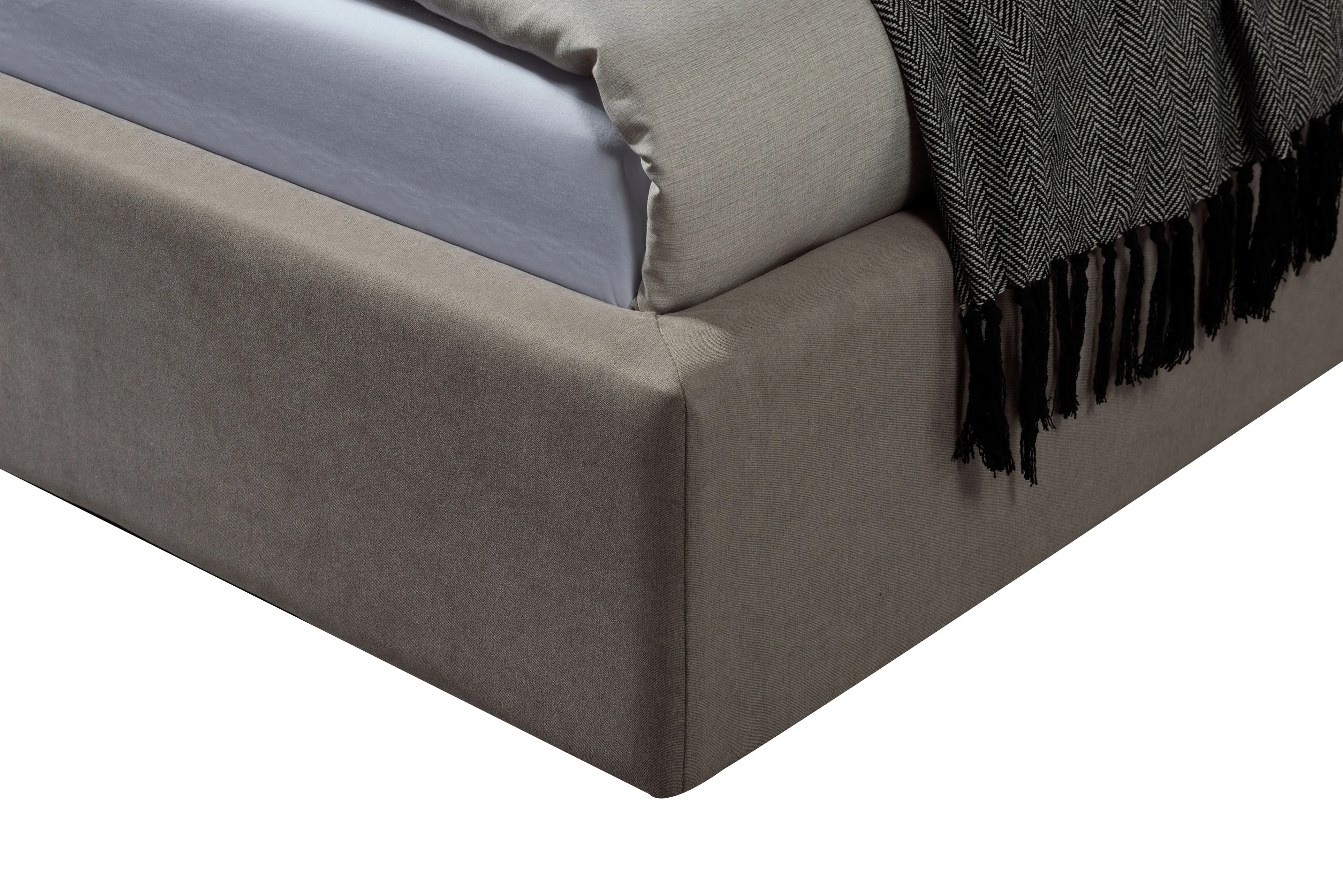 Bedroom modern latest wooden double upholstered furniture king size bed