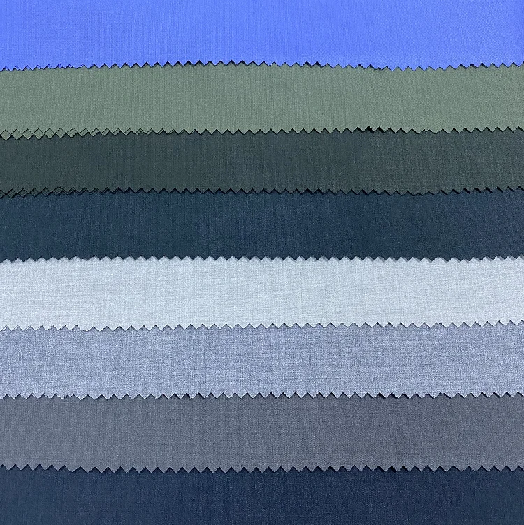 Fashionable Soft Plain Twill TR Fabric Suiting Summer Fabric For Dress Children School Uniform Fabric