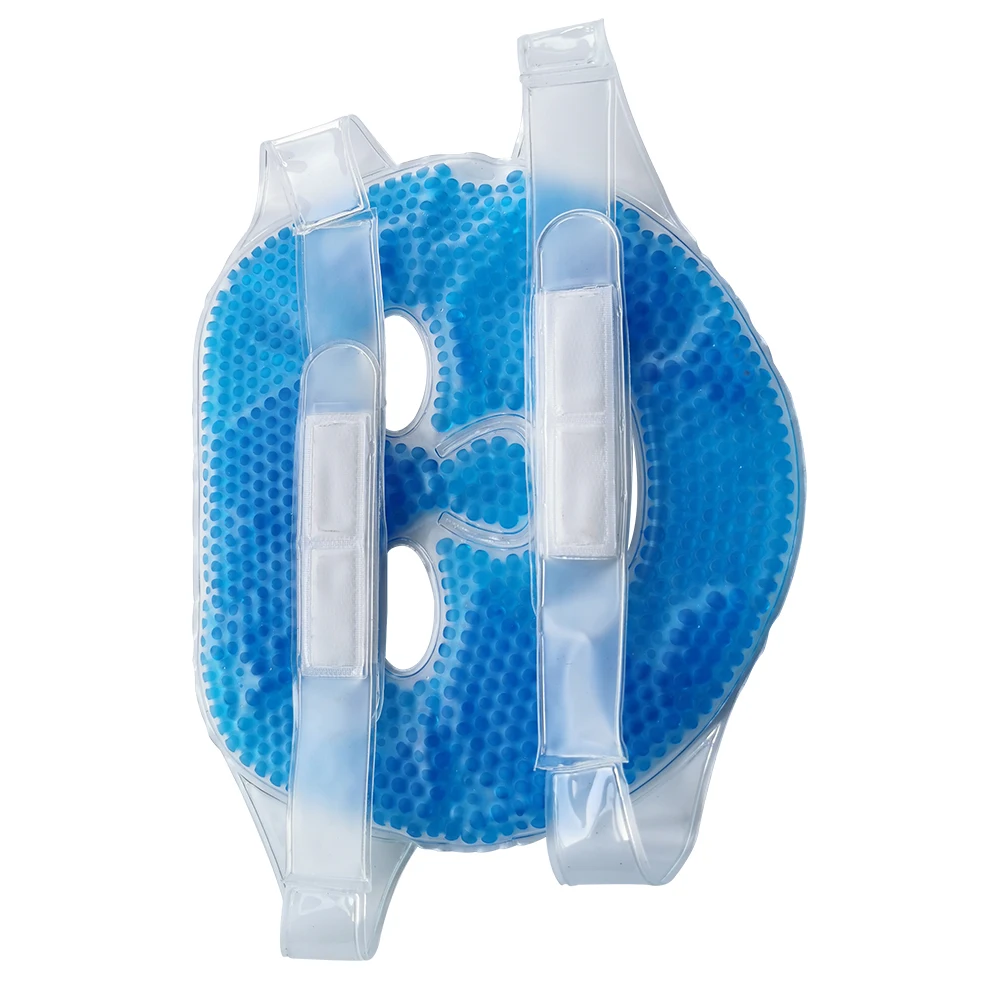 Cold Face Eye Mask Ice Pack Reduce Face Puff Dark Circles Gel Beads Hot Heat Cold Compress Pack