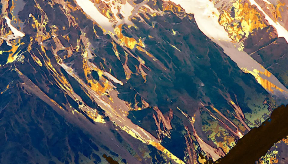 3 panels modern mountain canvas print painting for wall decoration canvas art