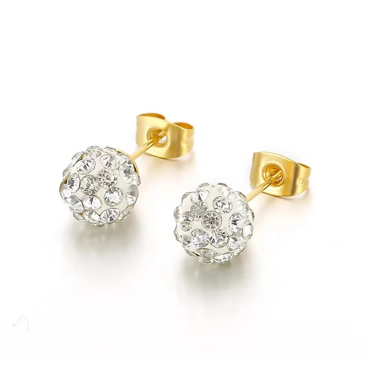 Модные креативные серьги из нержавеющей стали различных стилей, позолоченные ювелирные изделия, оптовая продажа