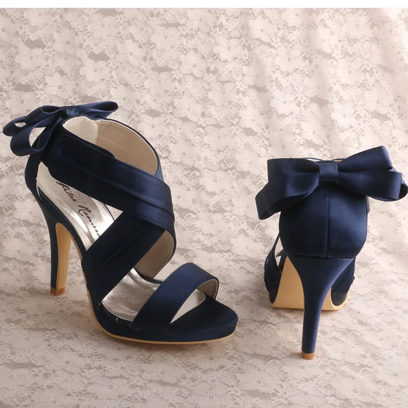 (22 Colors)Navy Blue Dress Sandals for Women