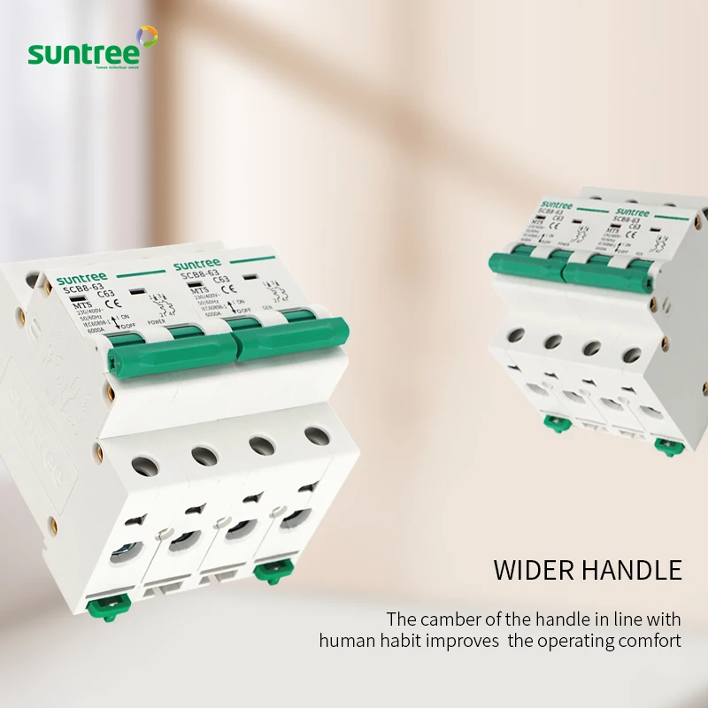 breaker  400v 63A ac breaker for  1/2/3/4 pole ac  miniature circuit breaker mcb