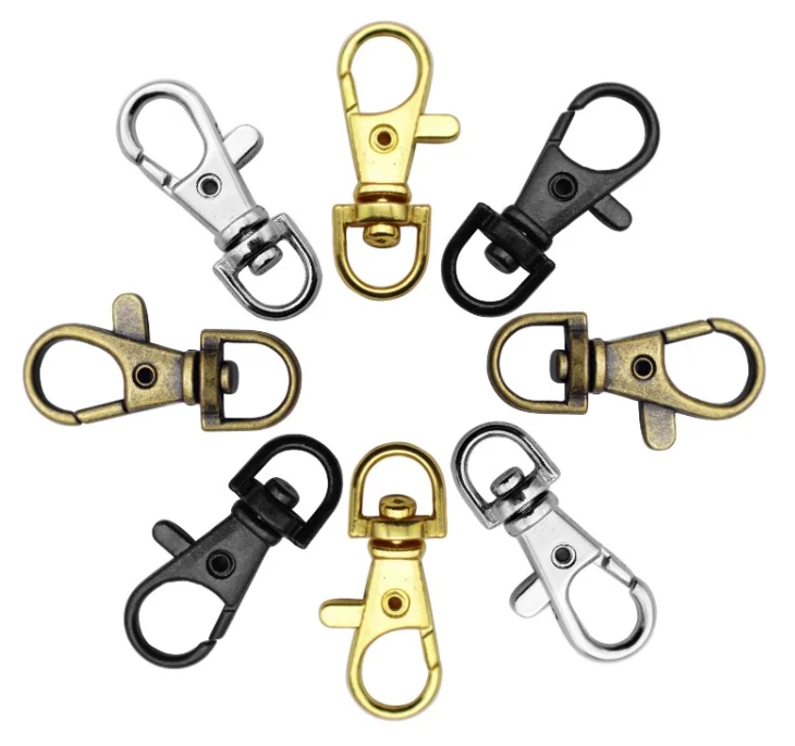Zinc Alloy Keychain Hooks Lobster Claw Clasp Swivel Eye Trigger Snap Hook